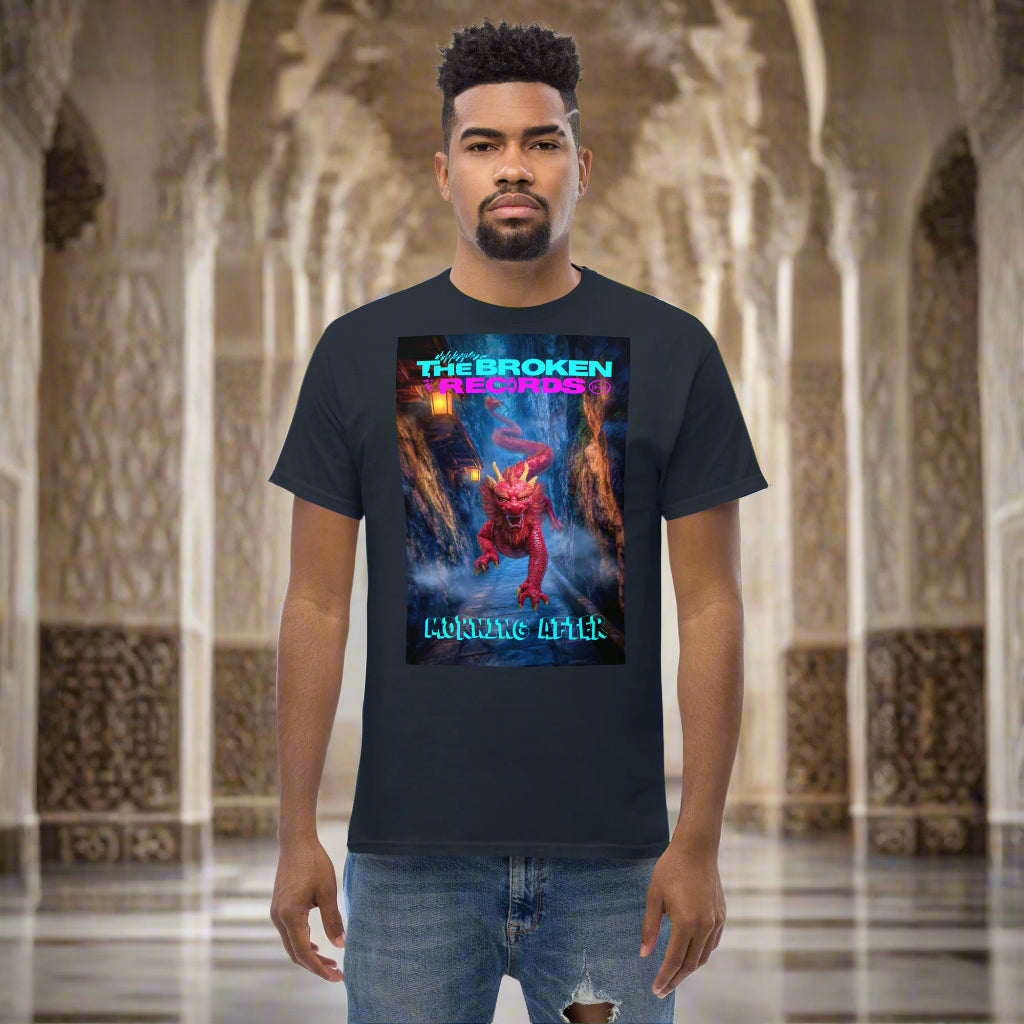 Morning After Red Dragon 3 Unisex Rock Band T-Shirt - Navy