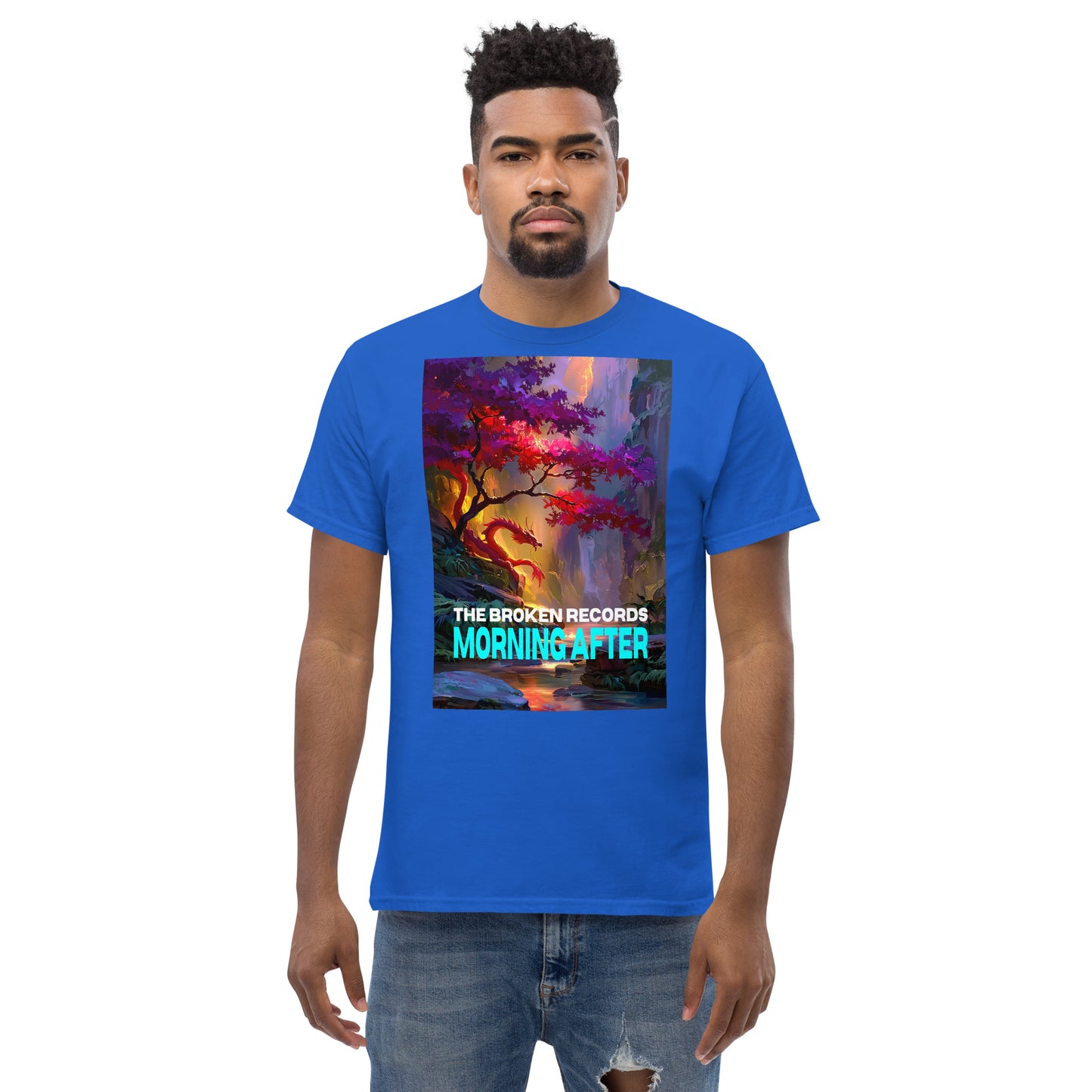 Morning After Red Dragon 1 Unisex Rock Band T-Shirt - Royal Blue 