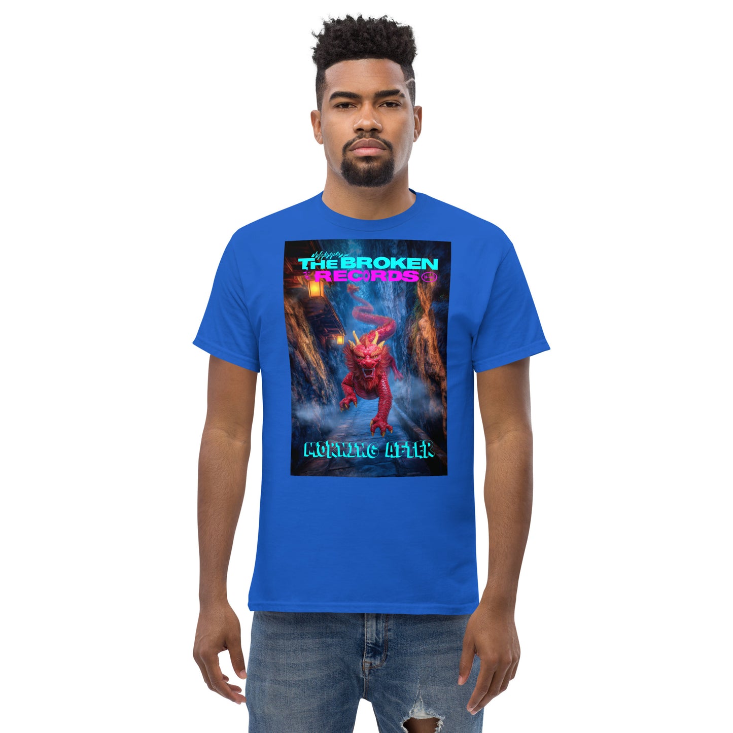 Morning After Red Dragon 3 Unisex Rock Band T-Shirt - Royal Blue