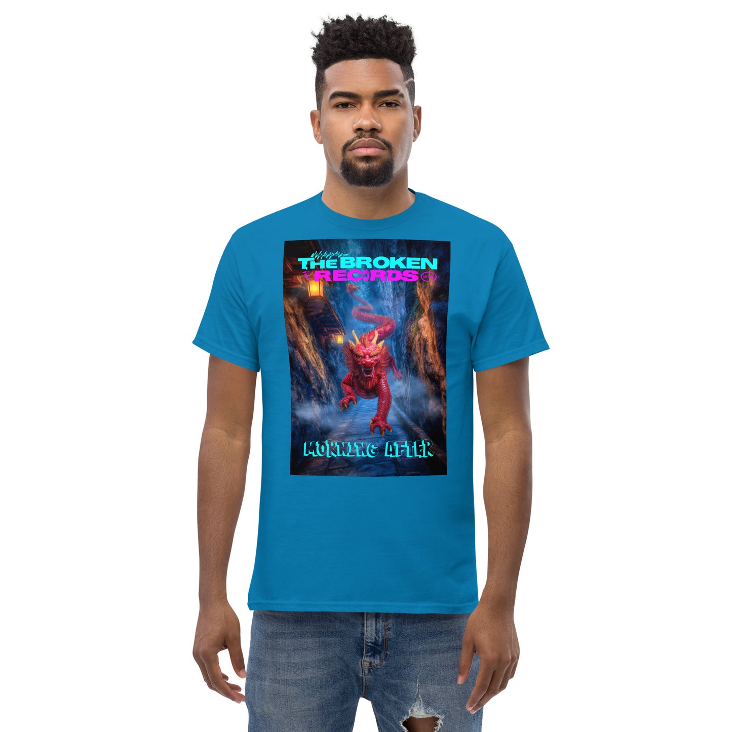 Morning After Red Dragon 3 Unisex Rock Band T-Shirt - Sapphire Blue