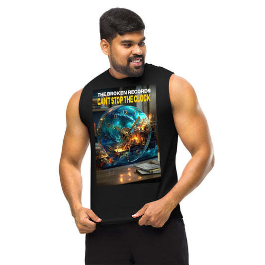Can't Stop the Clock Muscle Shirt Black 