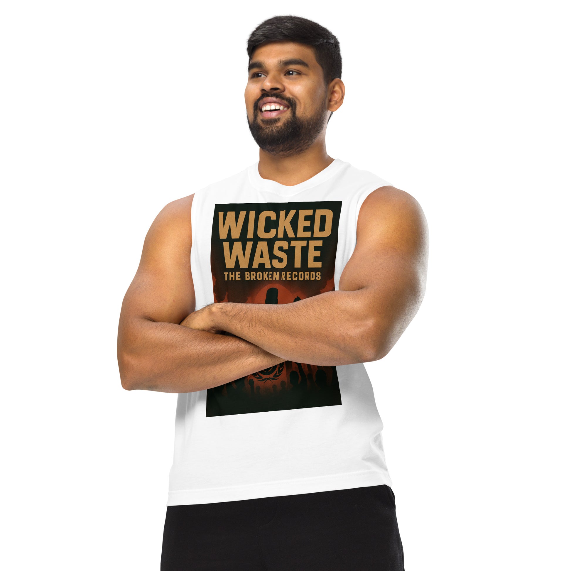 Wicked Waste Muscle Shirt White 