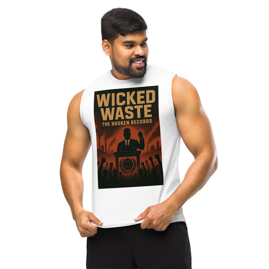 Wicked Waste Muscle Shirt White 