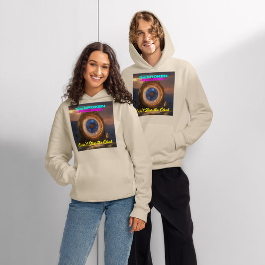 Can't Stop the Clock 2 Oversized Heavyweight Rock Band Hoodie - Dust