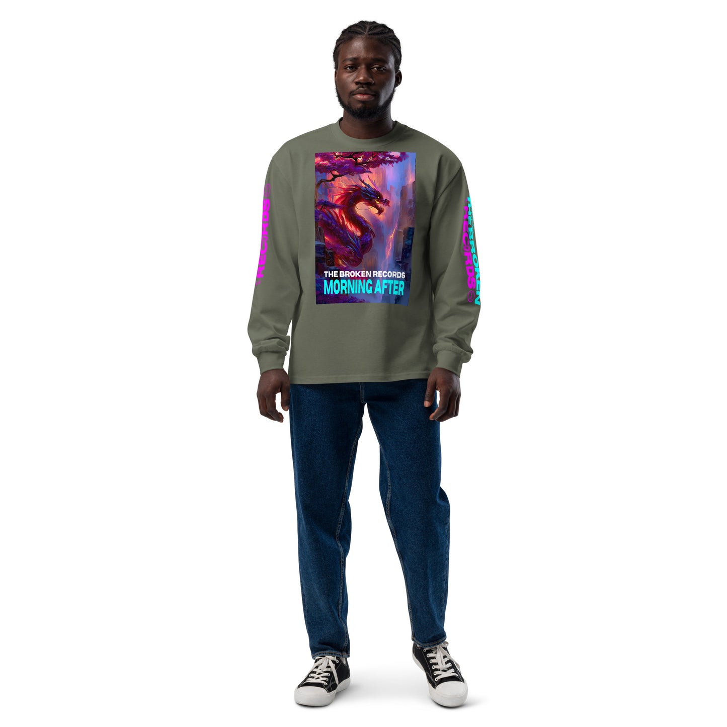 Morning After Unisex Premium Heavyweight Long Sleeve Rock Band Shirt - Cypress