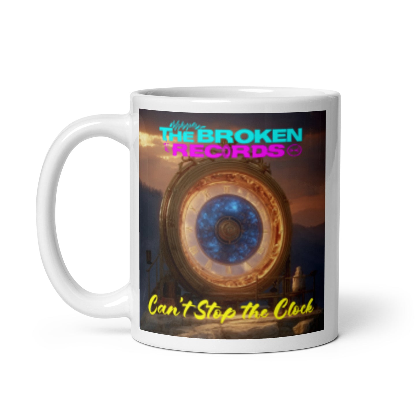 Can't Stop the Clock 2 - White Glossy Mug