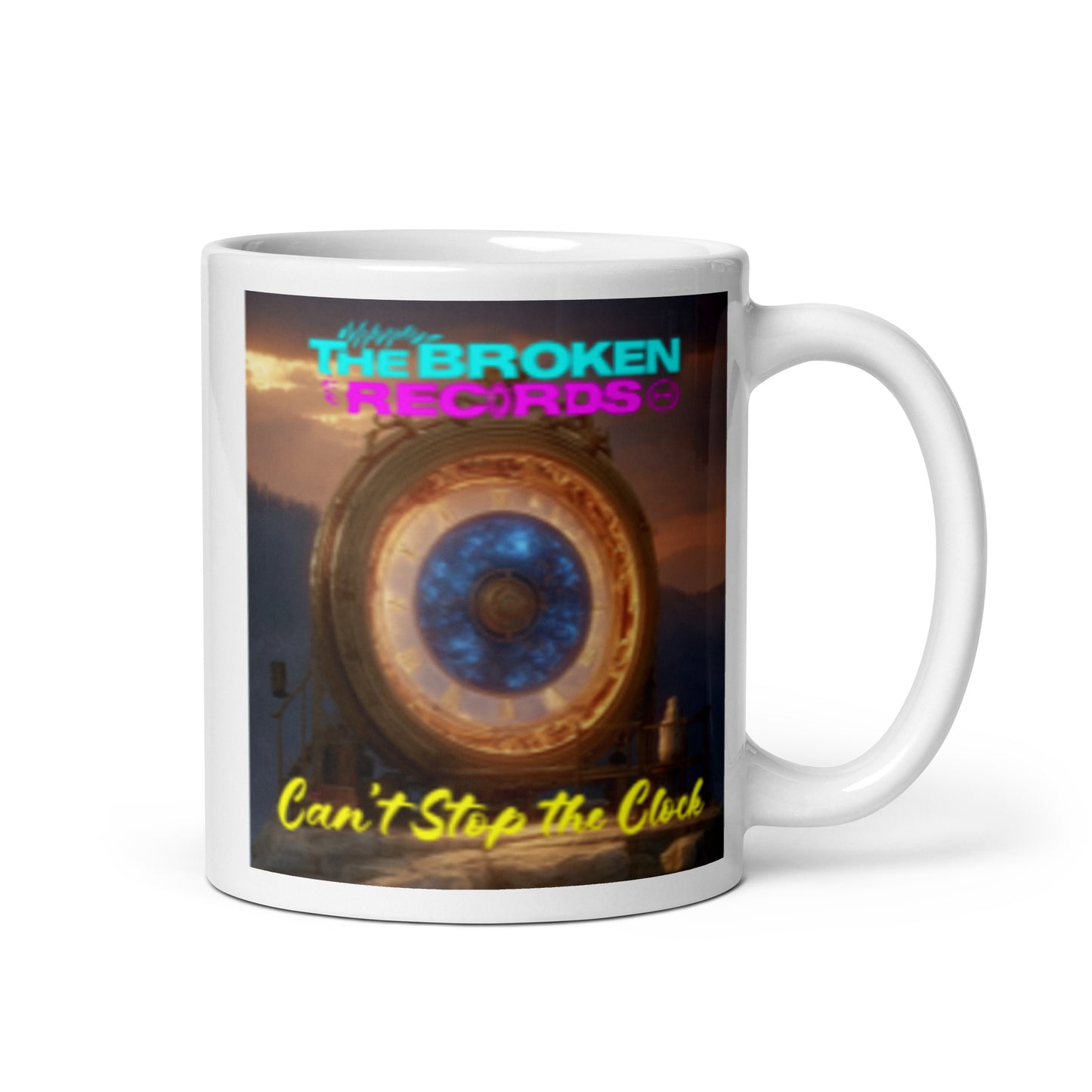 Can't Stop the Clock 2 - White Glossy Mug