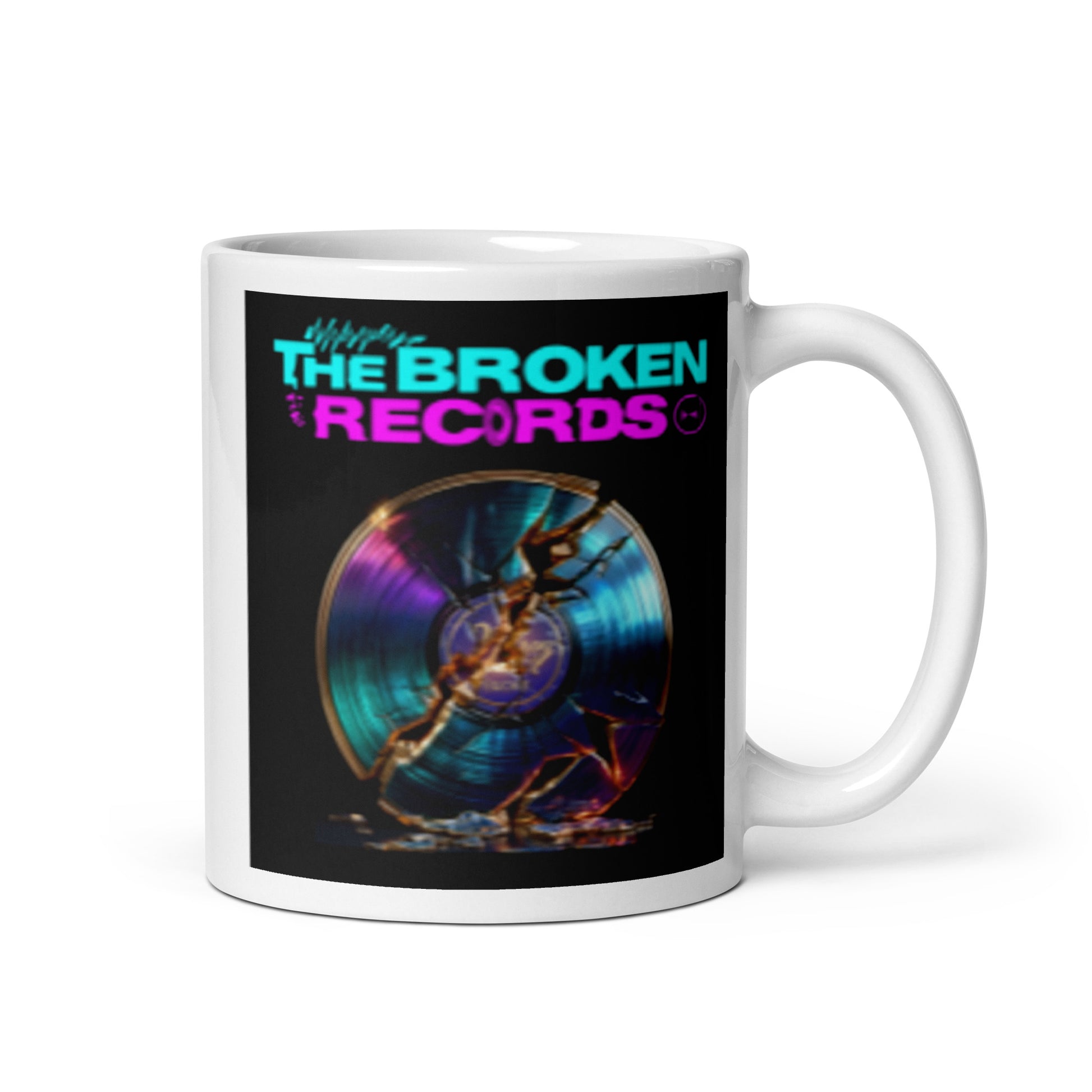 The Broken Records Album - White Glossy Mug