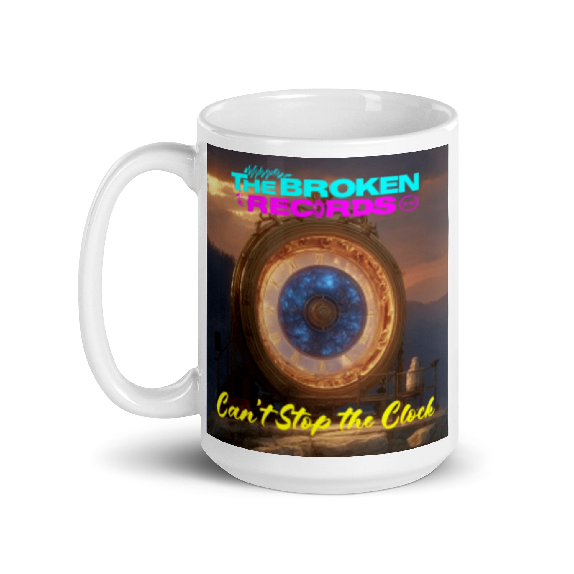 Can't Stop the Clock 2 - White Glossy Mug