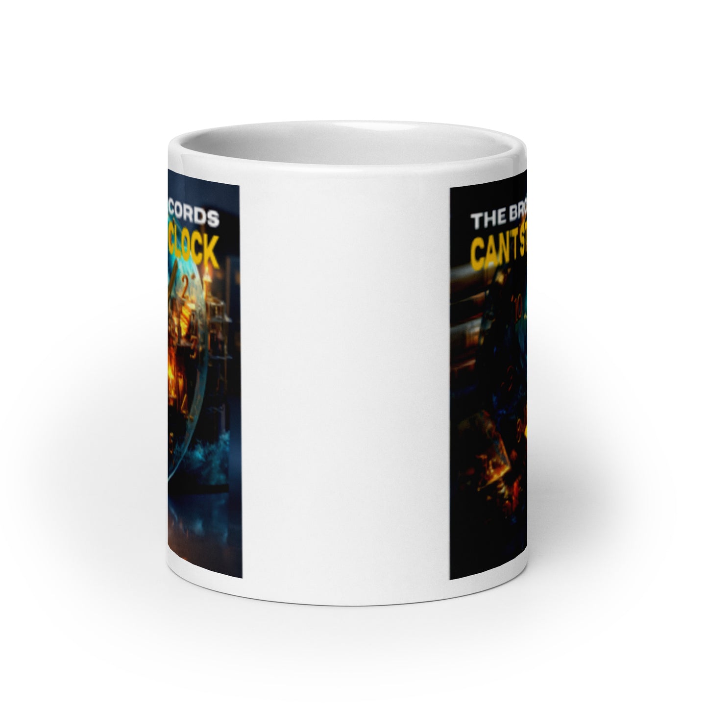 Can't Stop the Clock 1 - White Glossy Mug