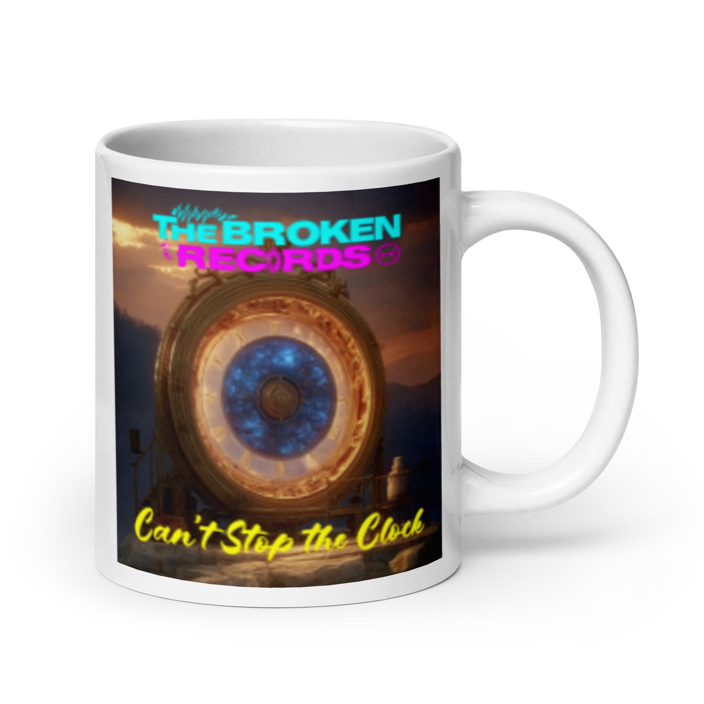 Can't Stop the Clock 2 - White Glossy Mug
