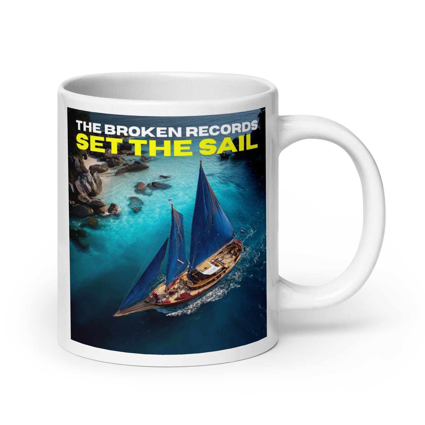 Set the Sail - White Glossy Mug