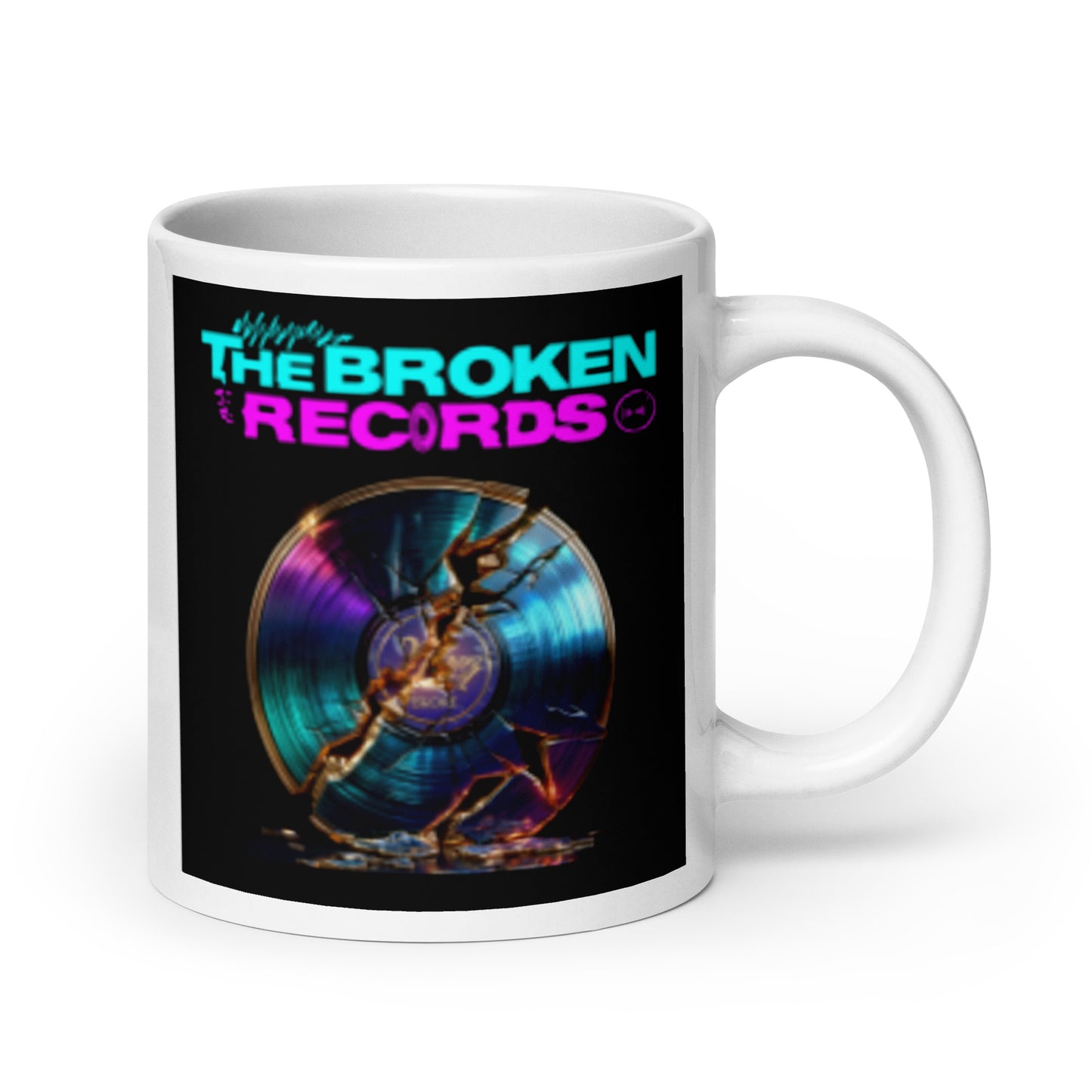 The Broken Records Album - White Glossy Mug