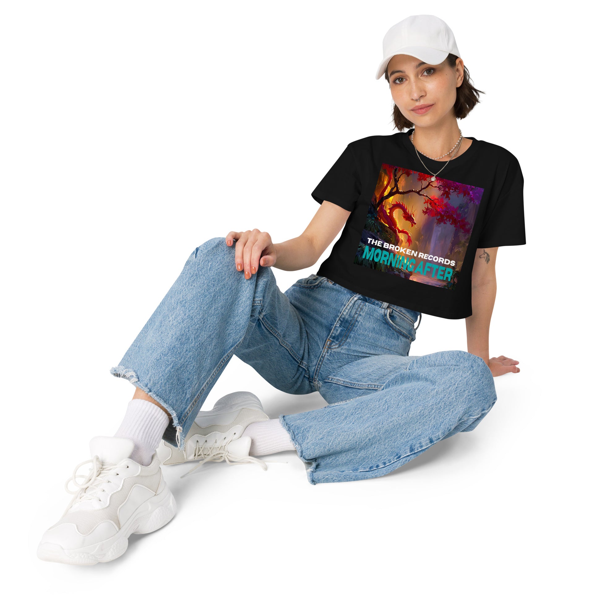 Morning After Red Dragon 1 Women’s Crop Top - Black