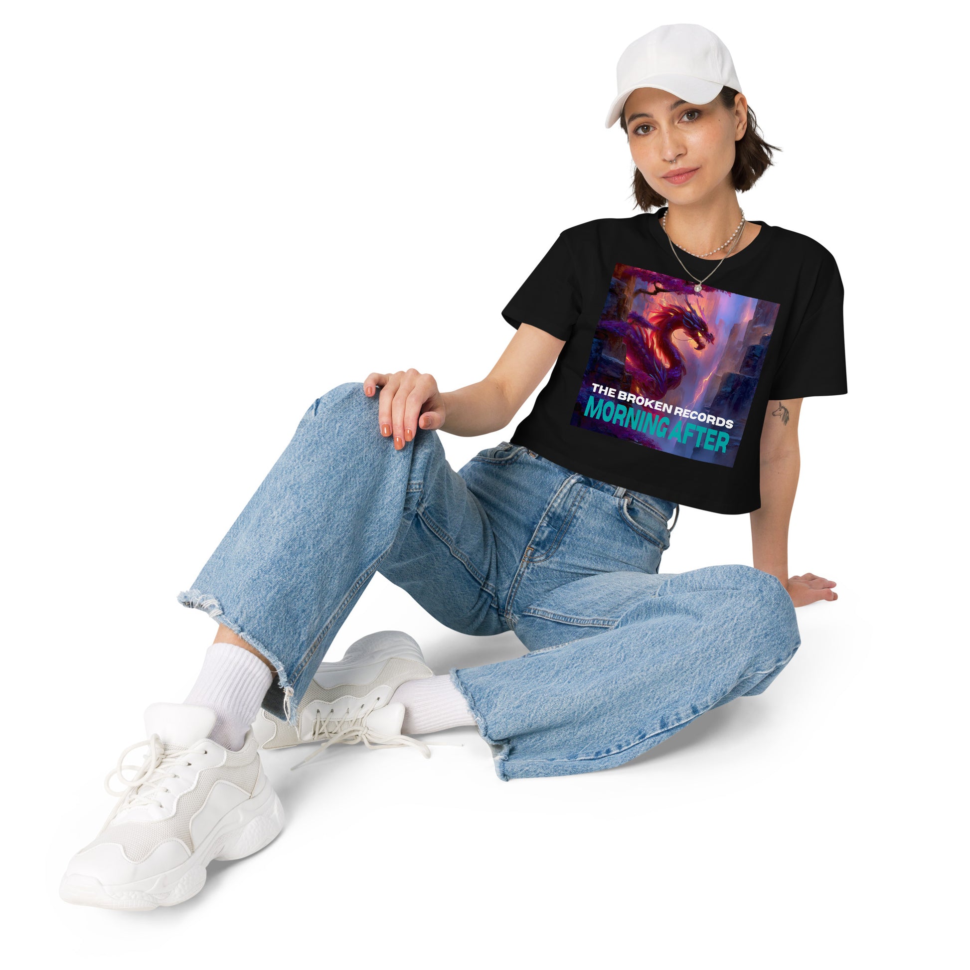 Morning After Red Dragon 2 Women’s Crop Top - Black 