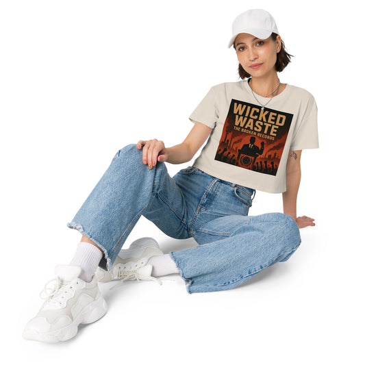 Wicked Waste Women’s Crop Top - Bone