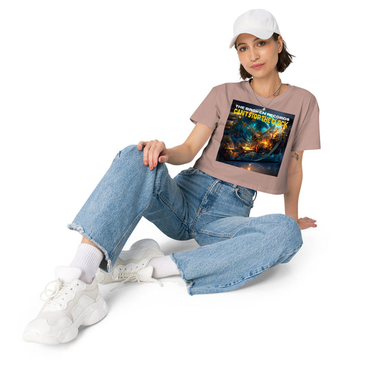 Can't Stop the Clock 1 Women’s Crop Top - Hazy Pink