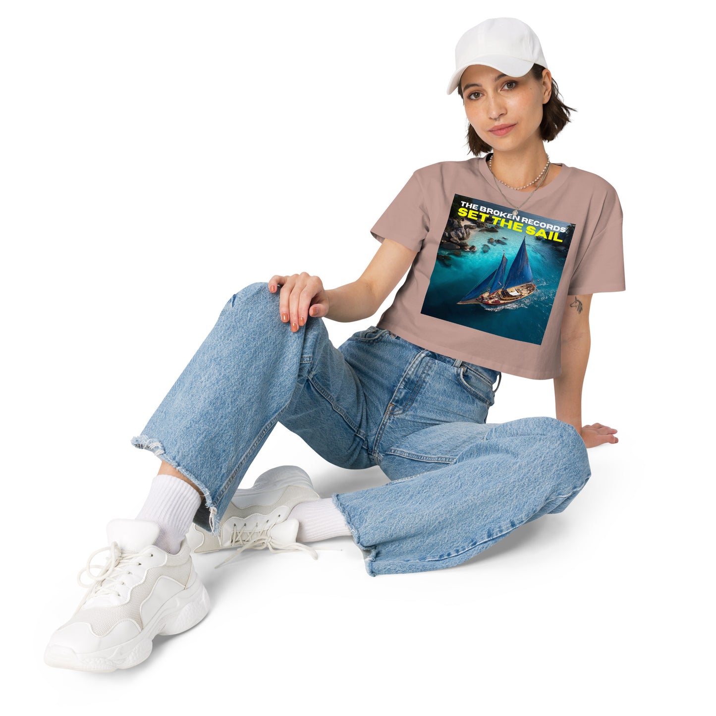 Set the Sail Women’s Crop Top - Hazy Pink 