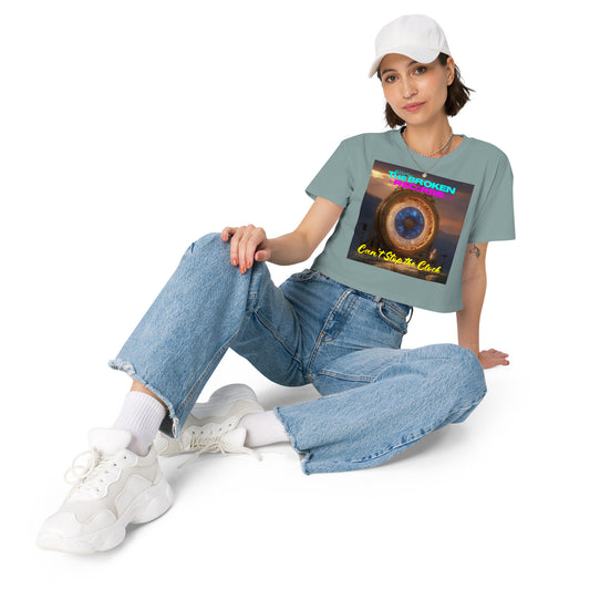Can't Stop the Clock 2 Women’s Crop Top - Mineral 