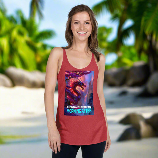 Morning After Red Dragon 2 Women's Racerback Tank - Vintage Red