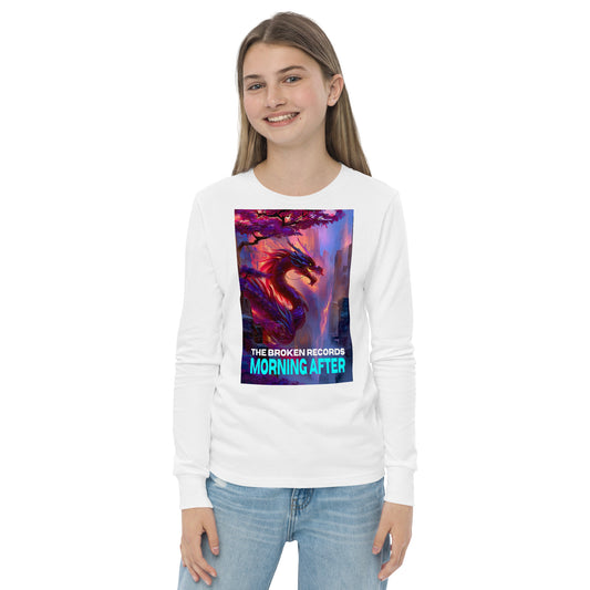 Morning After Red Dragon 2 Youth Long Sleeve Rock Band T-Shirt - White 