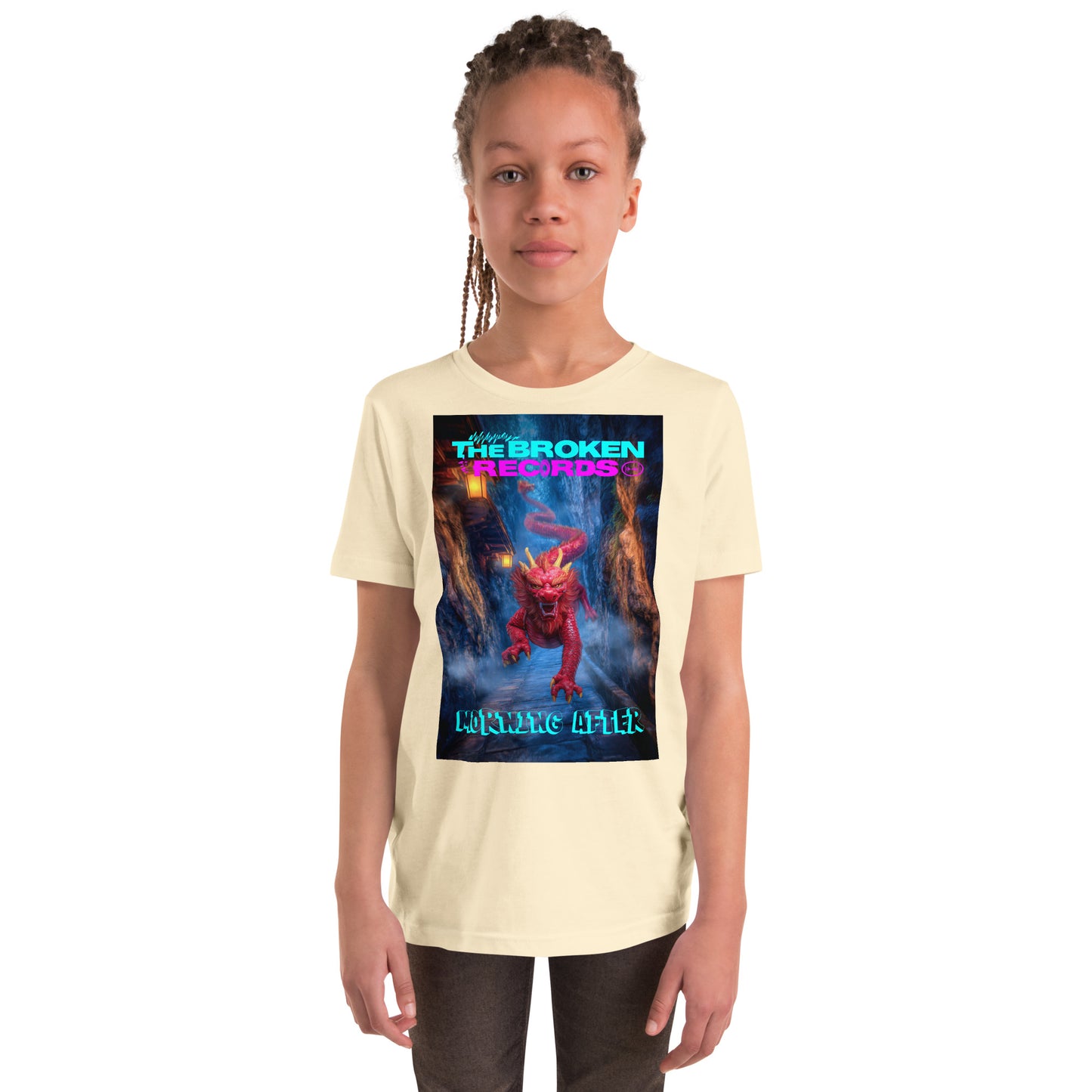Morning After Red Dragon 3 Youth Rock Band Short Sleeve T-Shirt - Natural