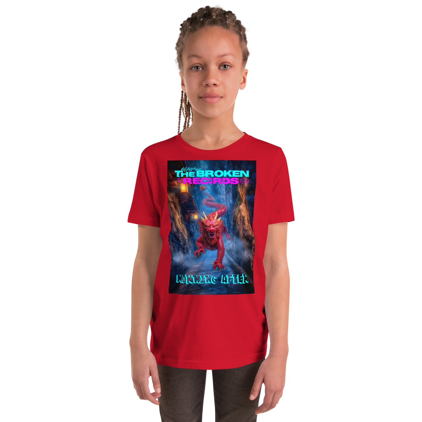 Morning After Red Dragon 3 Youth Rock Band Short Sleeve T-Shirt - Red